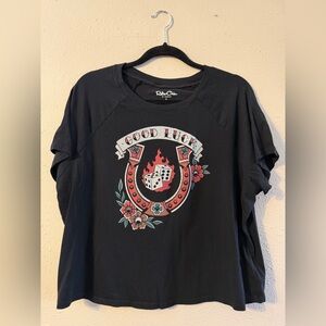 Torrid | Retro Chick Good Luck Crop Top Tee | Size: 2